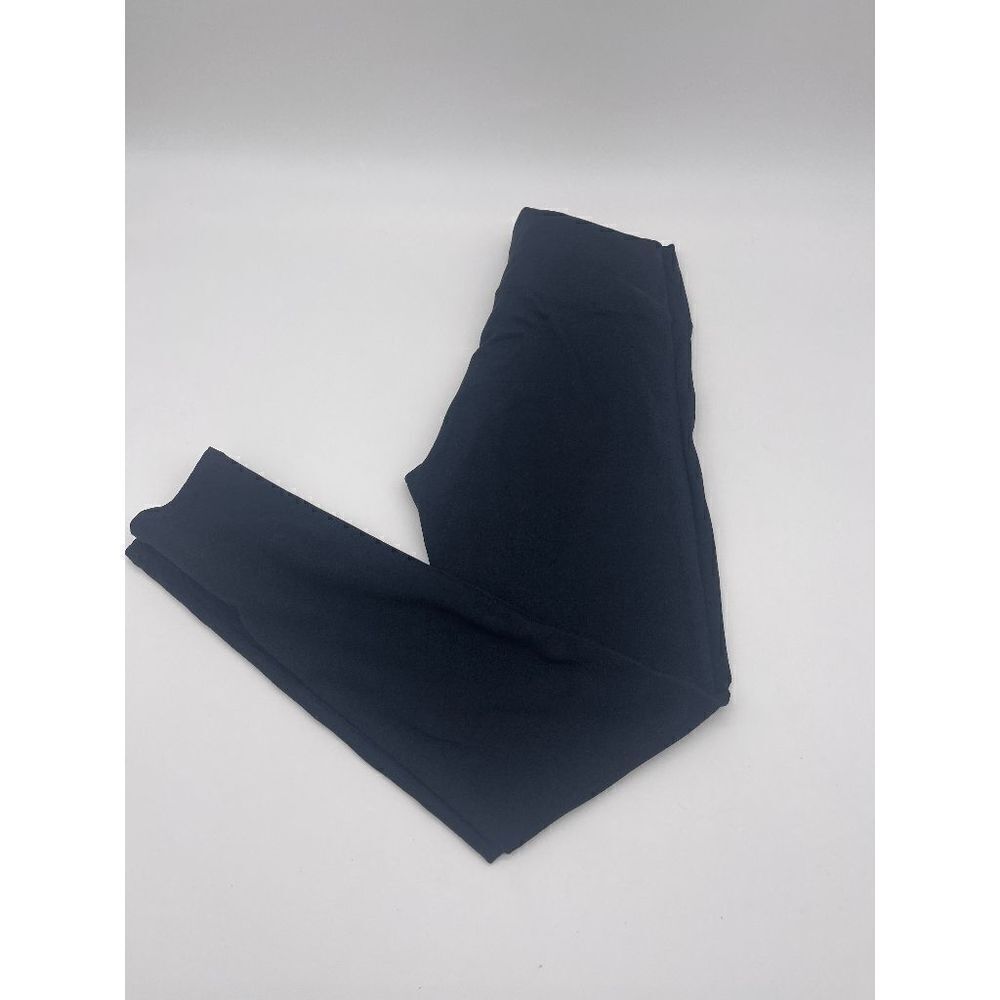Fabletics Leggings Front Zipper Inside Key Pocket Sz M Black